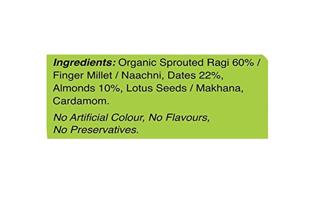 Early Foods Sprouted Ragi, Almond & Dates Porridge Mix   Pack  50 grams